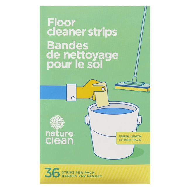 Nature Clean Fresh Lemon Floor Cleaner Strip, 36 Count -- 12 Per Case