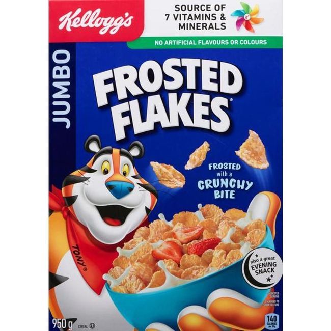 Frosted Flakes Jumbo Corn Cereal Snacks, 950 G -- 14 Per Case