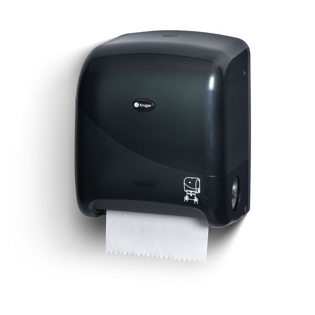 Noir Mini Touchless Mechanical Roll Towel Dispenser, 11.8 X 14 X 9.1 In