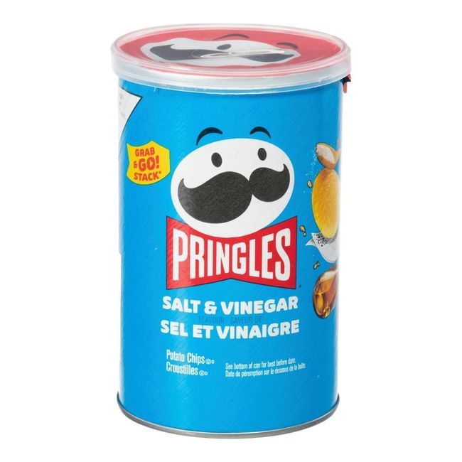 Pringles Salt And Vinegar Chips, 68 G -- 12 Per Case