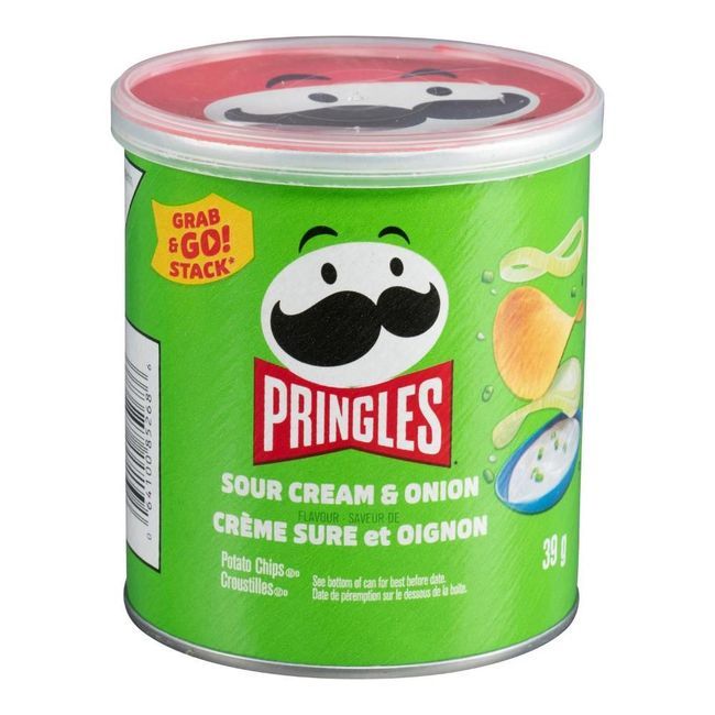Pringles Sour Cream And Onion Chips, 39 G -- 12 Per Case