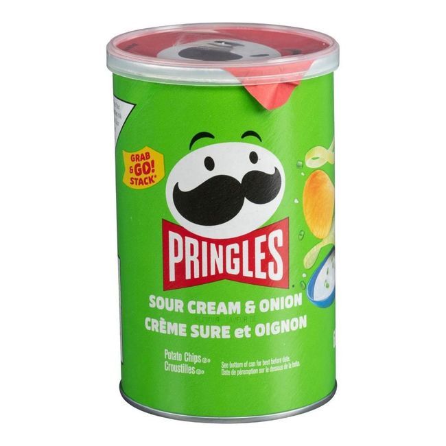 Pringles Sour Cream And Onion Chips, 68 G -- 12 Per Case