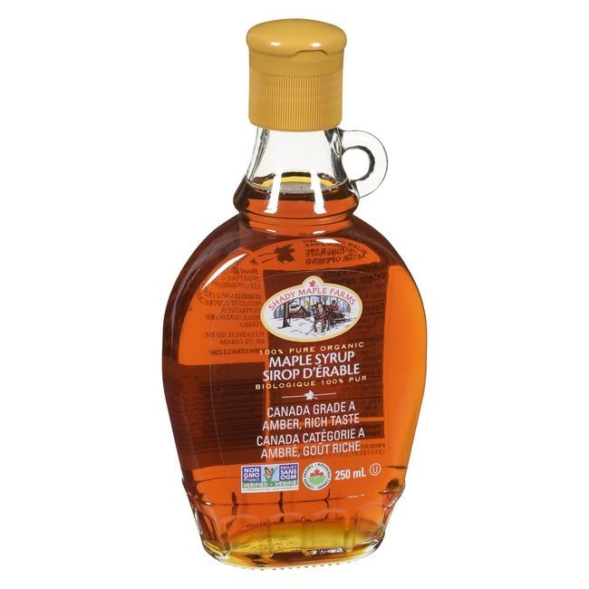 Shady Maple Farms Organic Rich Taste Maple Syrup, 250 Ml -- 12 Per Case