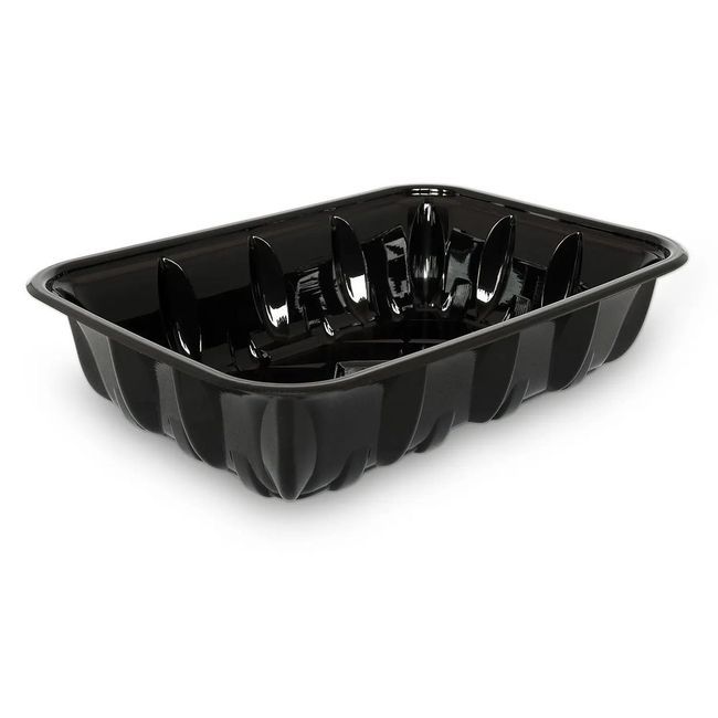 C.k.f. 42p Black Pet Meat Tray, 8.1 X 5.68 X 2 In -- 200 Per Case