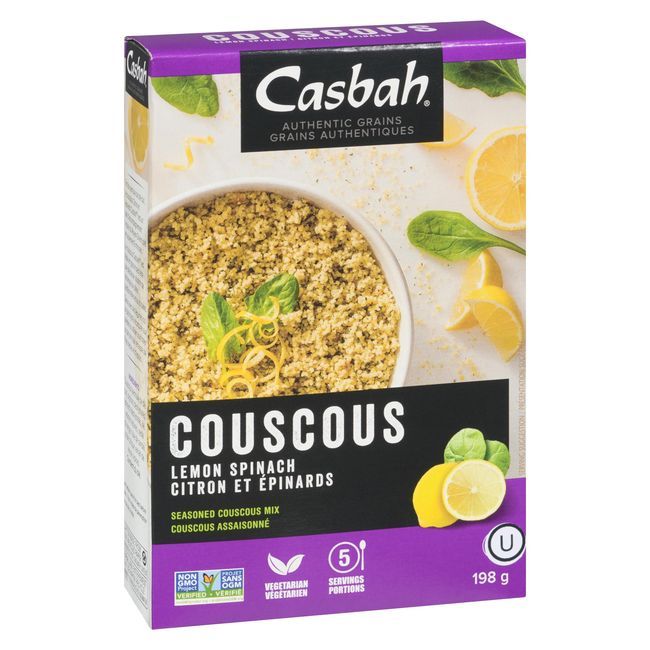 Casbah Lemon Spinach Couscous, 198 G -- 12 Per Case