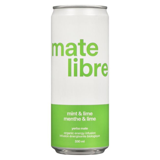 Mate Libre Mint And Lime Yerba Mate, 330 Ml -- 12 Per Case