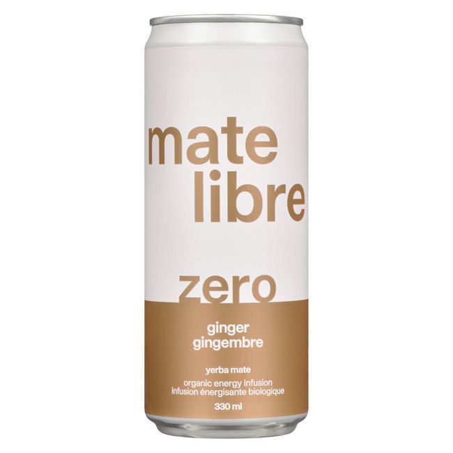 Mate Libre Zero Sugar Ginger Yerba Mate, 330 Ml -- 12 Per Case