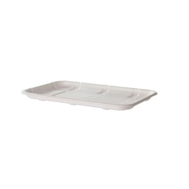 Eco Products Renewable Compostable Sugarcane Meat And Produce Tray, 8.5 X 6 X 0.56 In -- 400 Per Case