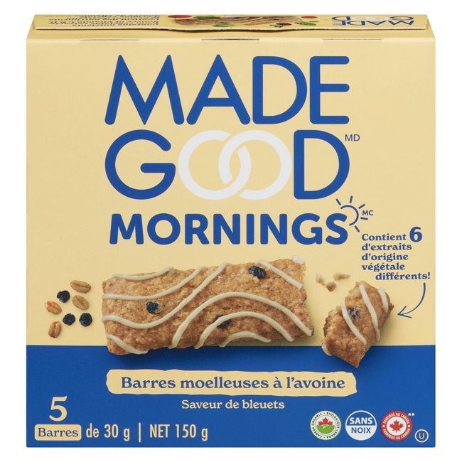 Madegood Blueberry Soft Baked Oat Bar, 30 G -- 30 Per Case