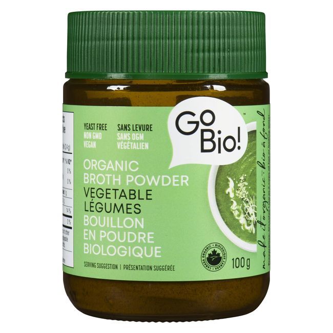 Gobio! Organic Yeast-free Vegetable Broth Powder, 100 G -- 6 Per Case