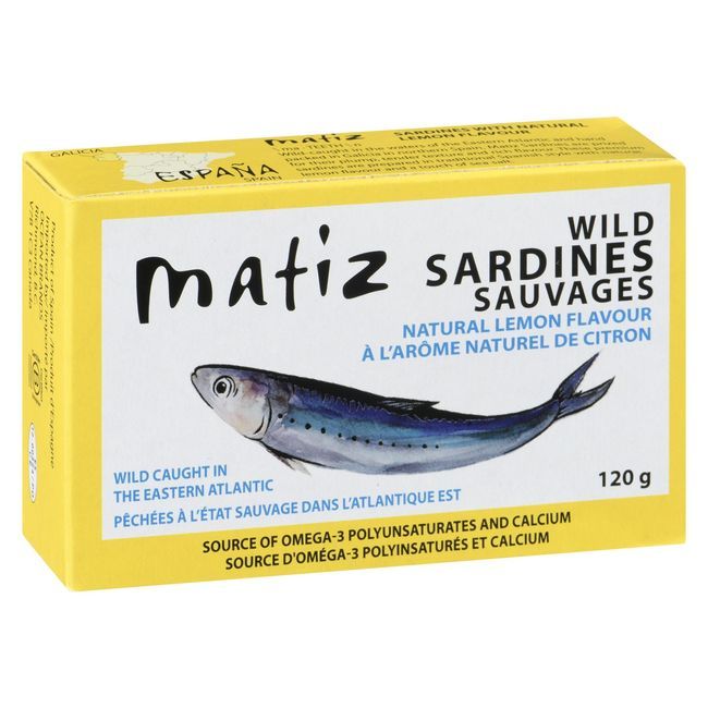 Matiz Lemon Flavour Wild Sardines, 120 G -- 12 Per Case