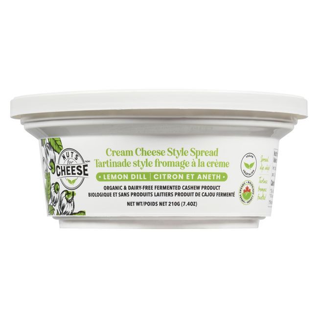 Nuts For Cheese Dairy Free Lemon Dill Cream Cheese Style Spread, 210 G -- 6 Per Case