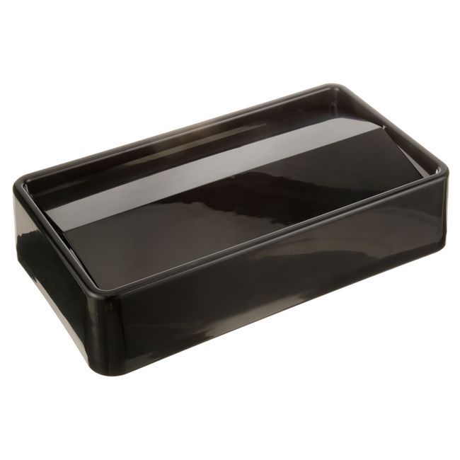 Carlisle 34202403 Trimline Abs Black Swing Top Lid For 15 And 23 Gal Rectangle Trash Can, 20.19 X 11.56 X 4.50 In