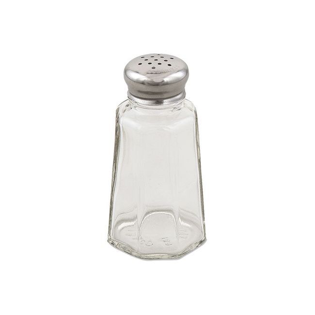 Browne Paneled Glass Salt And Pepper Shaker With Mushroom Top, 3 Oz Capacity -- 72 Per Case