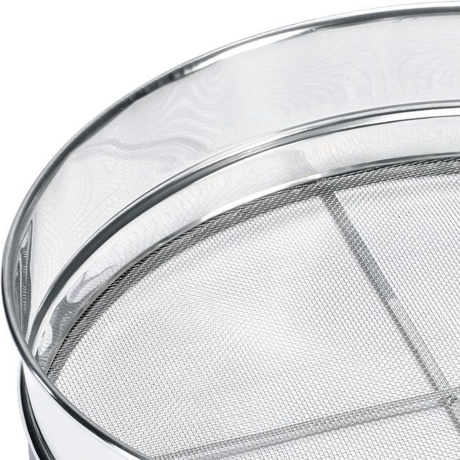 Browne Stainless Steel 16 Mesh Rim Sieve, 12 In Dia.