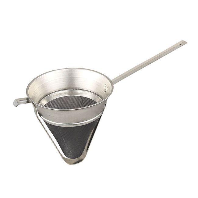 Browne Boullion Strainer With Pan Hook And Reinforcement Bar, 8 In
