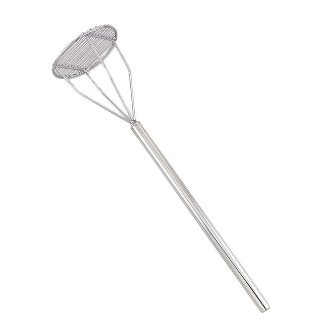 Browne Stainless Steel Round Face Potato Masher, 25 In Length