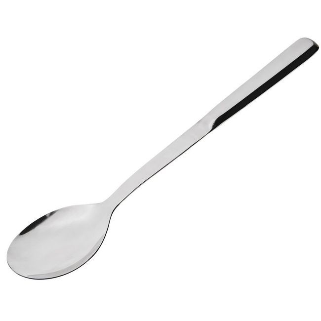 Browne Elite Stainless Steel Solid Serving Spoon, 11.8 In