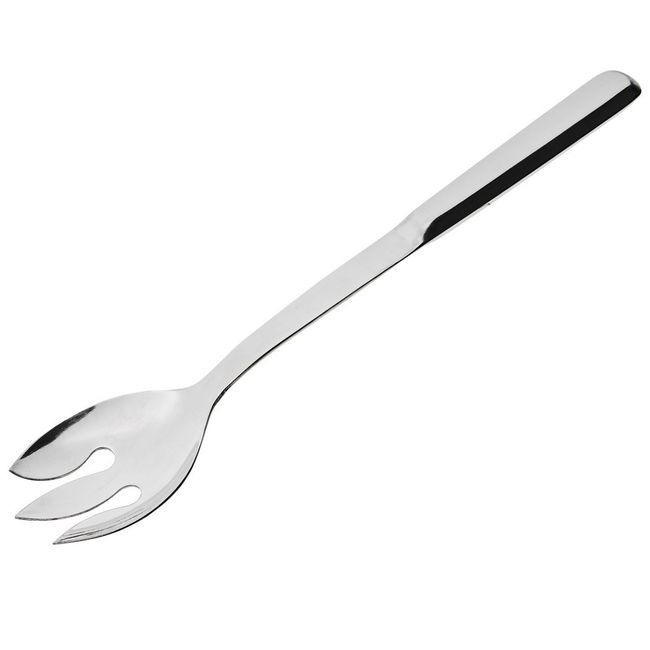 Browne Elite Stainless Steel Notched Serving Spoon, 11.6 In