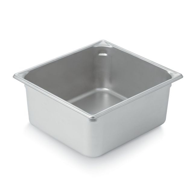 Vollrath 30162 Super Pan V Stainless Steel Two Third Size Steam Table Pan, 6 In Deep
