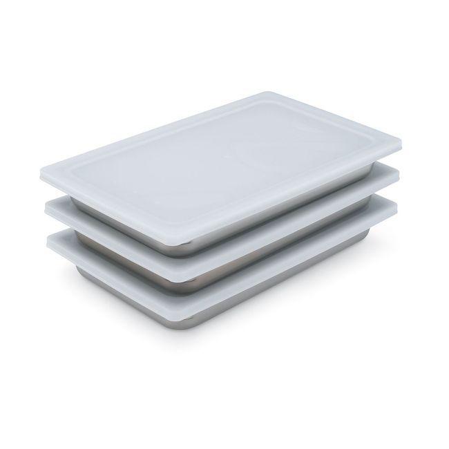 Vollrath 52435 Super Pan V Flexible Steam Table White Ninth Size Pan Lid, 4.375 X 7 X 0.562 In Overall
