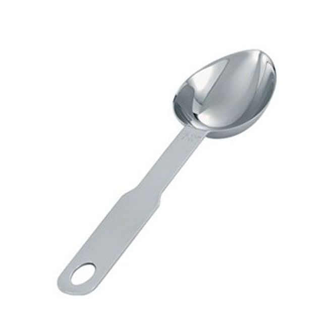 Vollrath 47058 Heavy Duty Stainless Steel Oval Measuring Scoop, 0.5 Cup Capacity