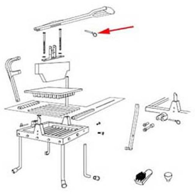 Vollrath 4412r Pull Pin For Lettuce King Iv Lettuce Cutter