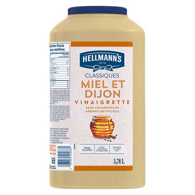 Hellmann's Gluten Free Honey Dijon Dressing, 3.78 L