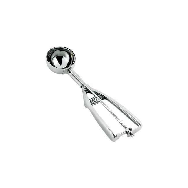 Browne Ambidextrous Stainless Steel Size 12 Disher, 3.3 Oz Capacity