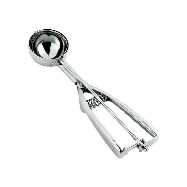 Browne Ambidextrous Stainless Steel Size 40 Disher, 0.9 Oz Capacity