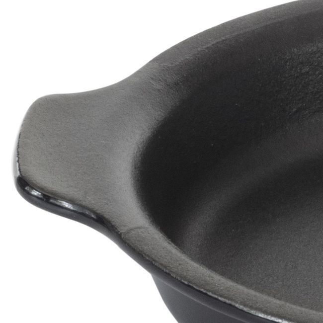 Browne Thermalloy Modern Preseasoned Cast Iron Round Au Gratin, 12.25 Oz Capacity