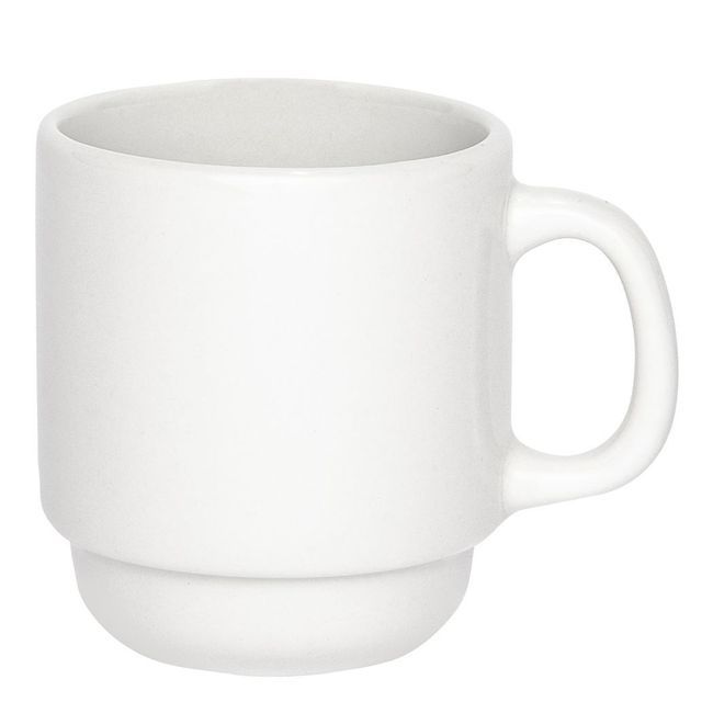 Browne Palm Porcelain White Espresso Stacking Cup, 3.5 Oz Capacity -- 36 Per Case