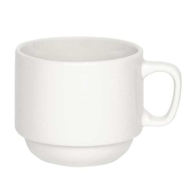 Browne Palm Porcelain White Stacking Cup, 7 Oz Capacity -- 36 Per Case