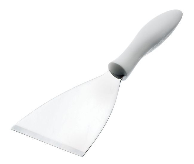 Browne Grill Scraper With Nylon White Handle, 4 X 4.5 In