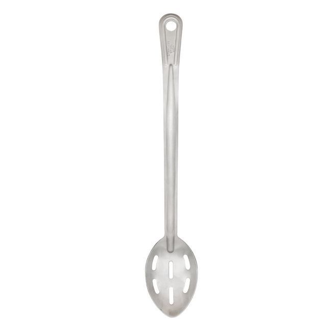 Browne Stainless Steel Heavy Duty Renaissance Curved Slotted Basting Spoon, 15 In