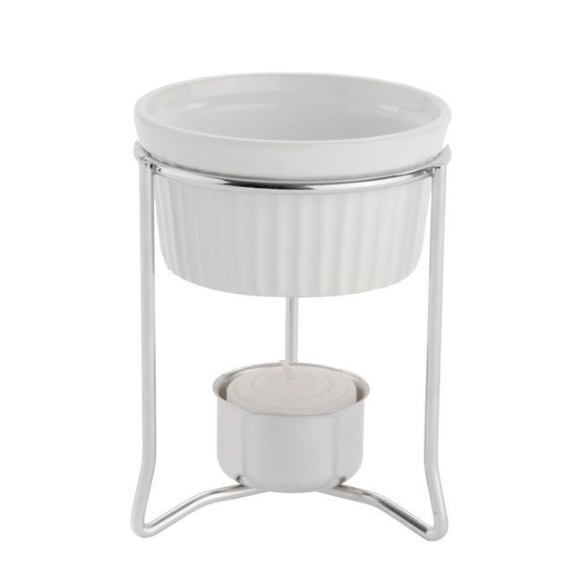Browne Butter Warmer With Stoneware Pot, 4 Oz Capacity