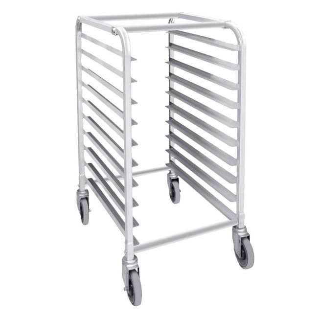 Browne Aluminum 10-tier End Loading Bun Pan Rack, 26 X 20.25 X 38.5 In