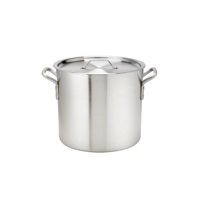 Browne Thermalloy Standard Weight Aluminum Stock Pot, 40 Qt Capacity
