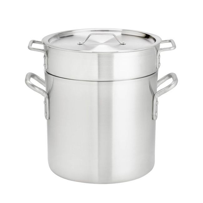 Browne Thermalloy Aluminum Standard Weight Double Boiler Set, 16 Qt Capacity