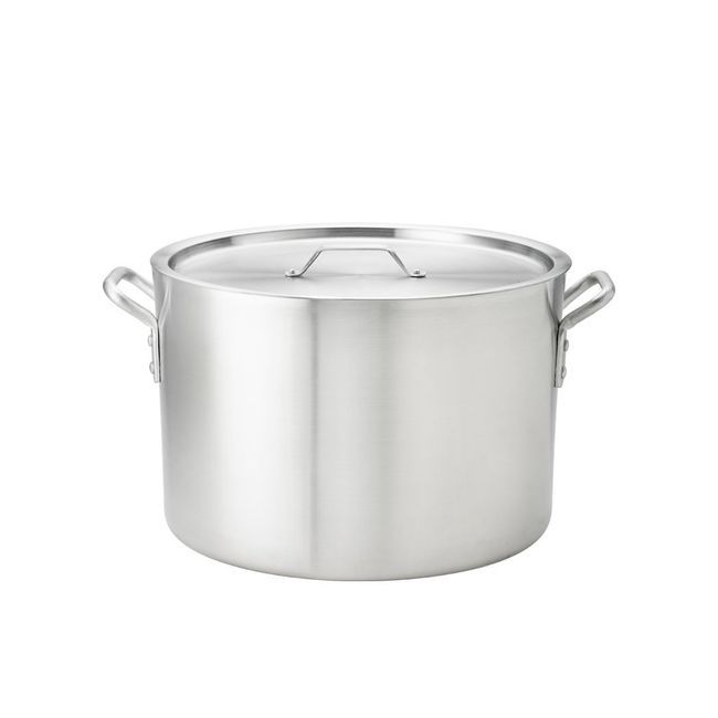 Browne Thermalloy Standard Weight Aluminum Sauce Pot, 20 Qt Capacity