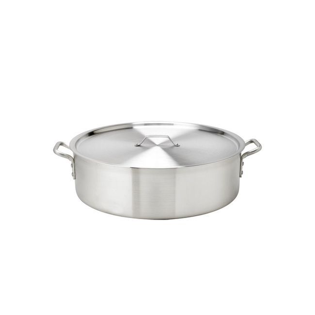 Browne Thermalloy Standard Weight Aluminum Brazier, 24 Qt Capacity