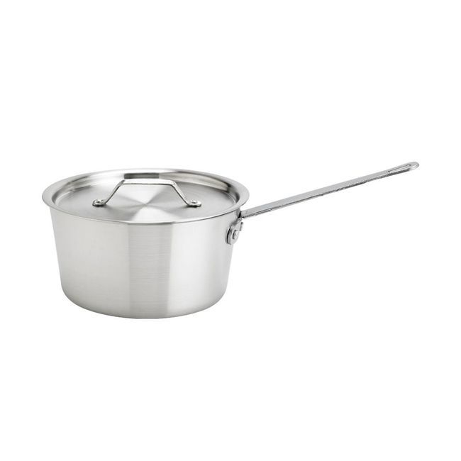Browne Thermalloy Standard Weight Aluminum Tapered Sauce Pan, 4.5 Quart