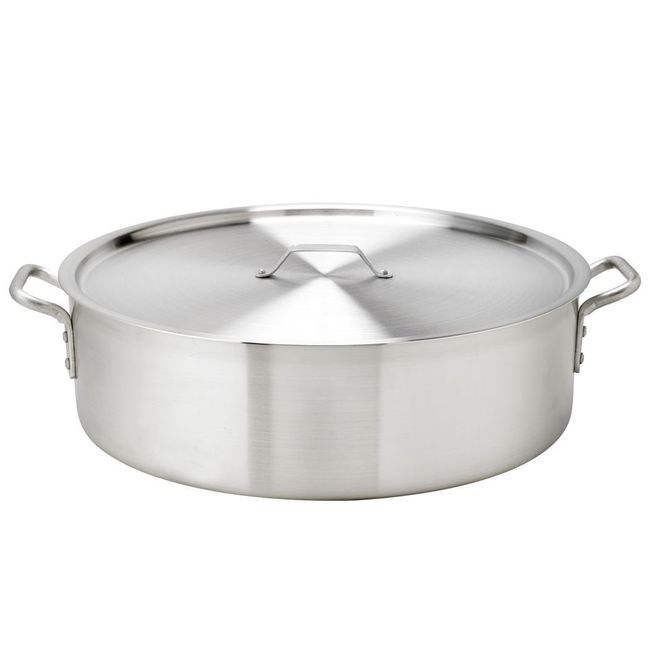 Browne Thermalloy Heavy Weight Aluminum Brazier, 35 Qt Capacity