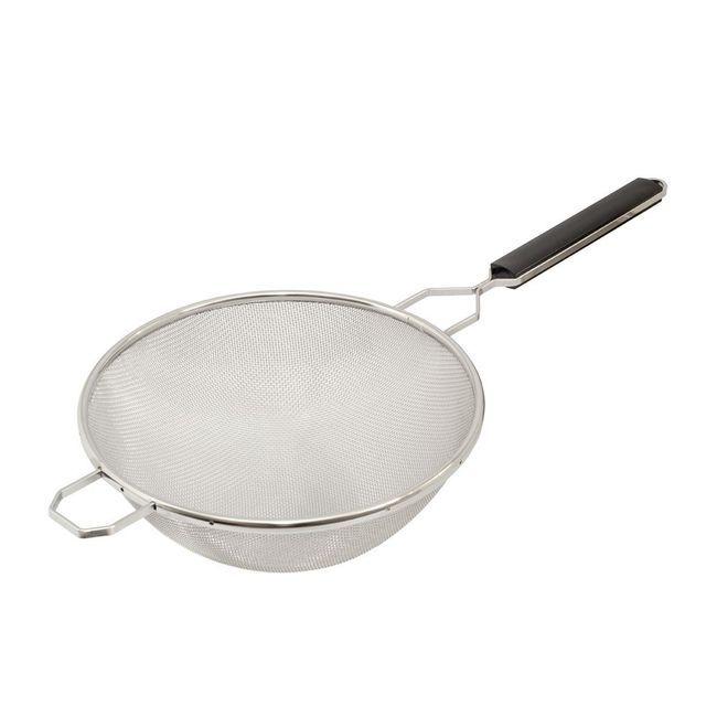 Browne Stainless Steel Medium Single-mesh Strainer, 8 In Bowl