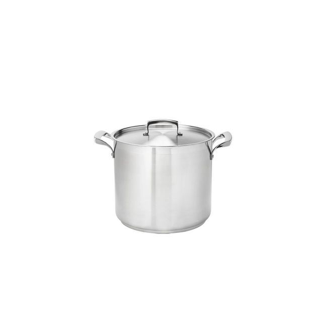 Browne Thermalloy Stainless Steel Deep Stock Pot, 9.6 Qt Capacity