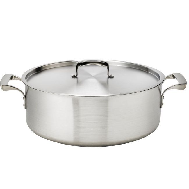 Browne Thermalloy Stainless Steel Braizer, 30 Qt Capacity