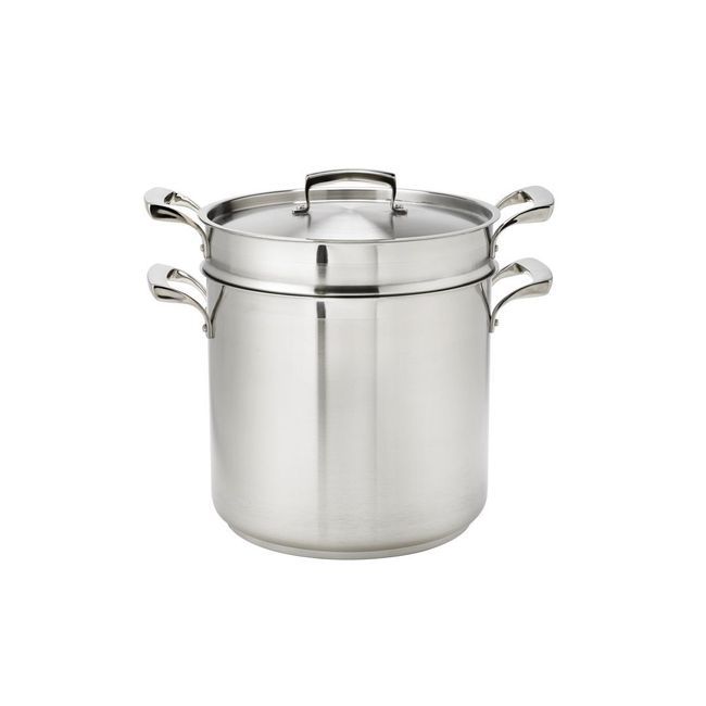 Browne Thermalloy Stainless Steel 3 Piece Pasta Cooker Set, 12 Qt Capacity