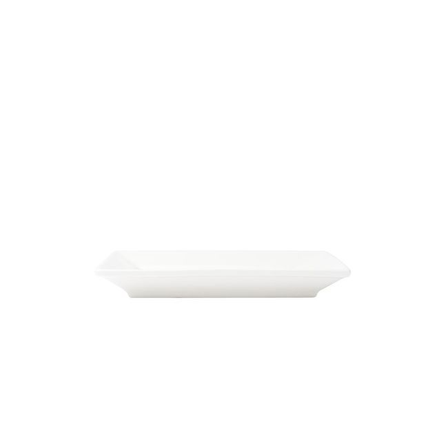 Browne Foundation Porcelain Square Wide Rim Plate, 6 In -- 36 Per Case