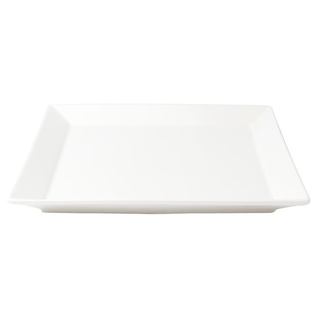Browne Foundation Porcelain Square Wide Rim Plate, 10 In -- 12 Per Case
