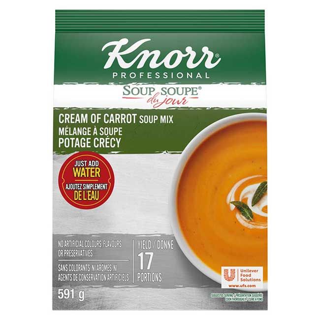 Knorr Professional Soup Du Jour Cream Of Carrot Soup Mix, 591 G